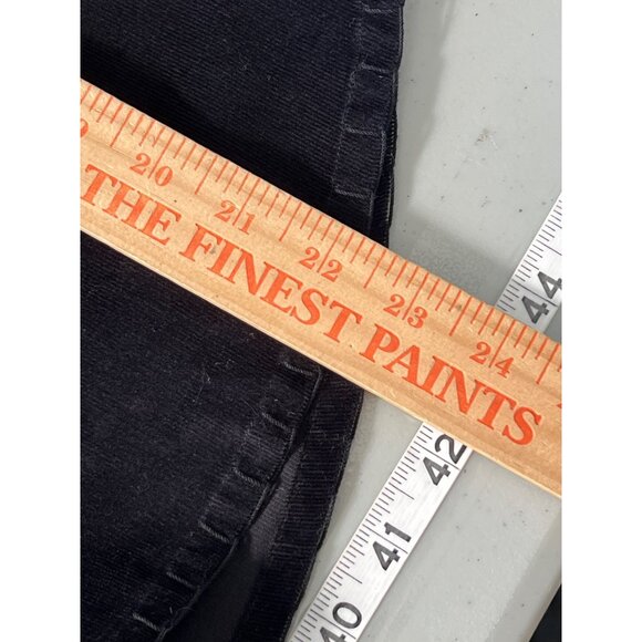 J Jill Top Size Small Stretch Corduroy Crochet Lace V-Neck Popover Career Preppy - Picture 5 of 7